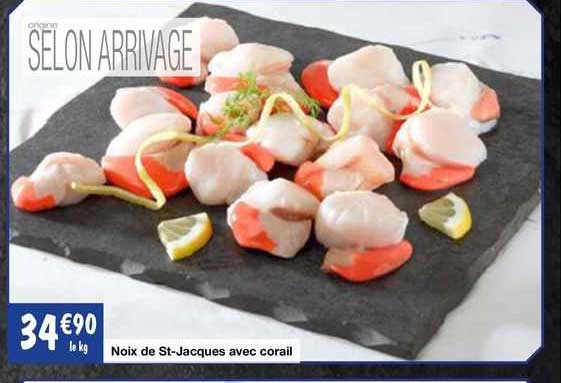 noix de st-jacques avec corail