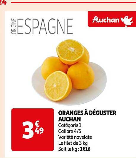 oranges à déguster auchan