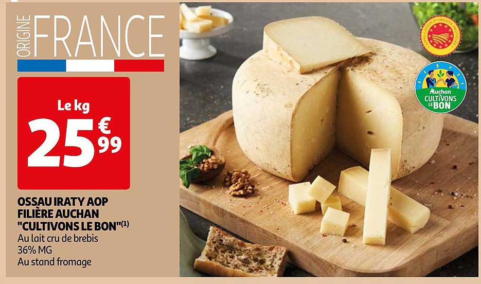 ossau iraty aop filière auchan "cultivons le bon"