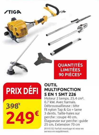 outil multifonction 5 en 1 smt 226 stiga