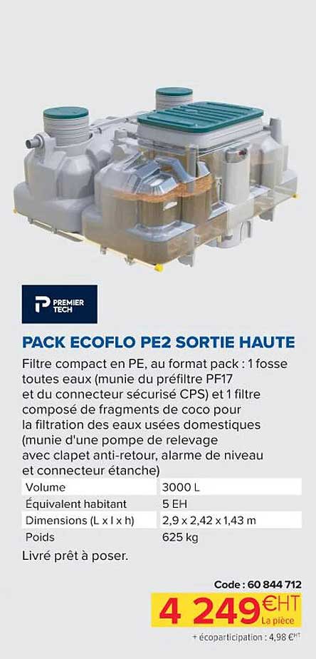Pack Ecoflo Pe2 Sortie Haute