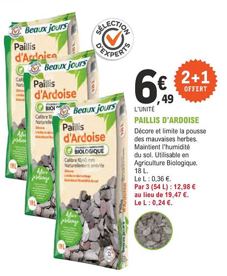 paillis d'ardoise beaux jours