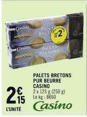 Palets Bretons Pur Beurre Casino