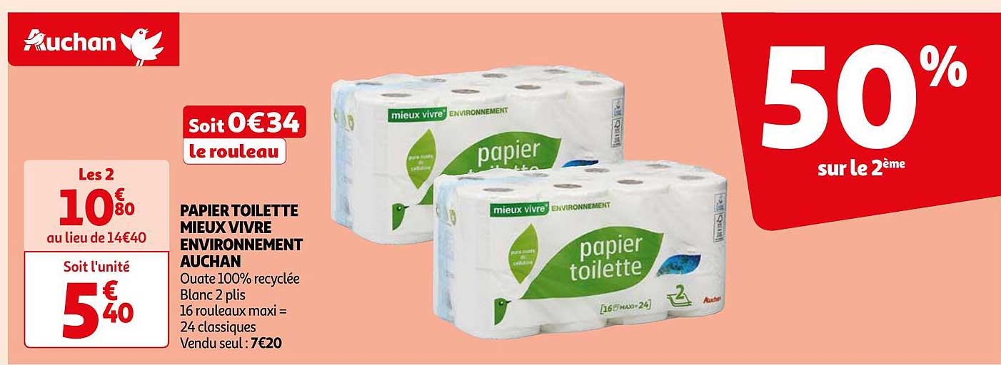 papier toilette mieux vivre environnement auchan