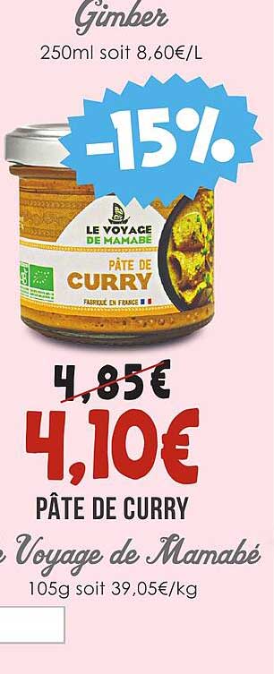 Pâte De Curry Le Voyage De Mamabé
