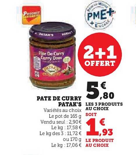 Pâte De Curry Patak's