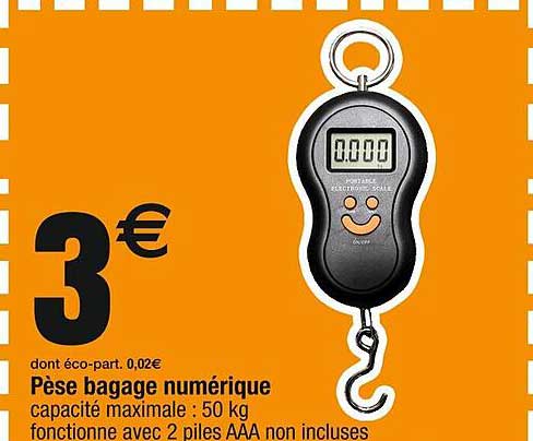 pèse bagage numérique