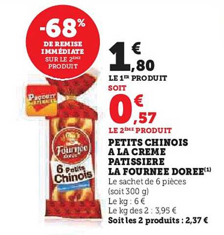 petits chinois à la crème pâtissière la fournée dorée
