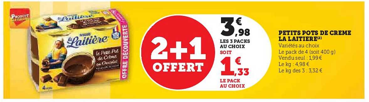 petits pots de créme la laitière nestlé