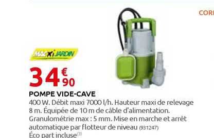 pompe vide-cave macxi jardin