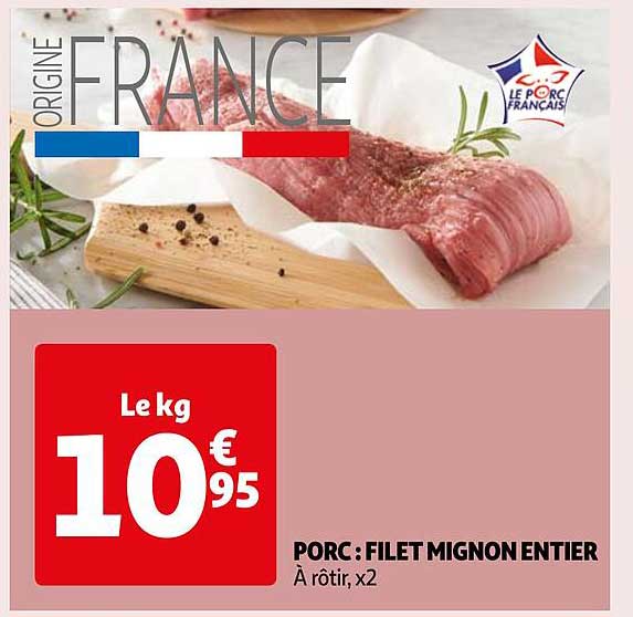Porc : Filet Mignon Entier