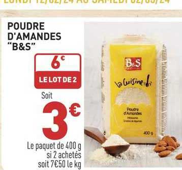 poudre d'amandes "b&s"