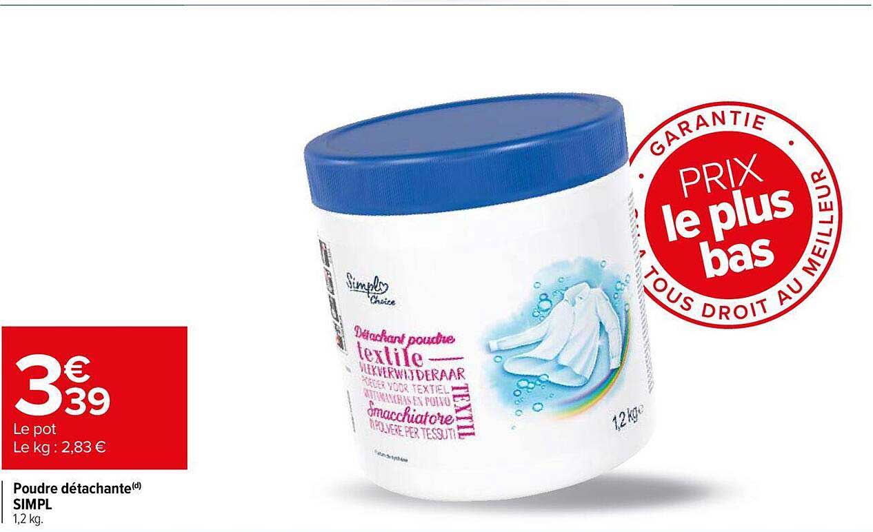 poudre détachante simpl