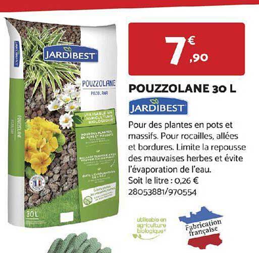 pouzzolane 30 l jardibest