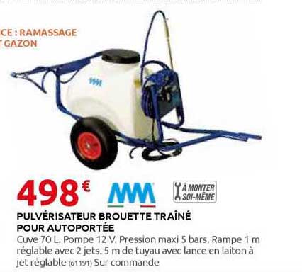 Pulvérisateur Brouette Traîné Pour Autoportée