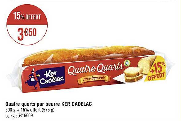 quatre quarts pur beurre ker cadelac