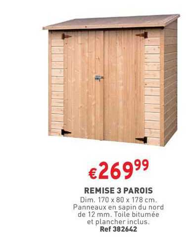 remise 3 parois