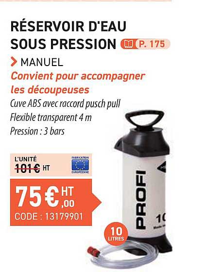 réservoir d'eau sous pression