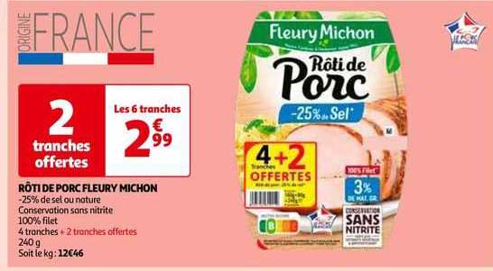 rôti de porc fleury michon