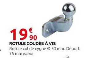 rotule coudée à vis