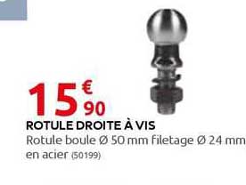 rotule droite à vis
