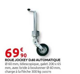 roue jockey d.60 automatique