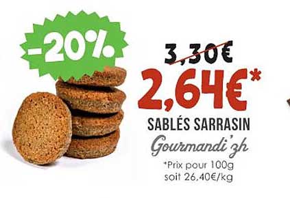 Sablés Sarrasin Gourmandi'zh