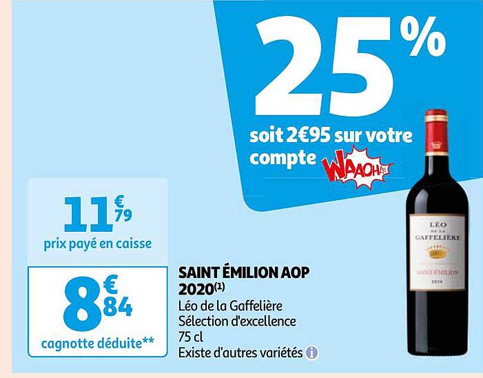 saint émilion aop 2020 léo de la gaffelière