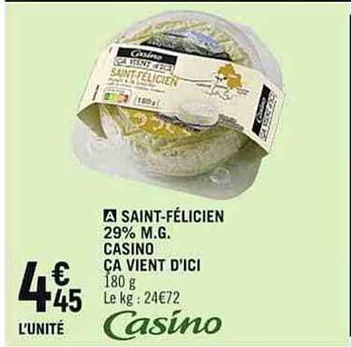 saint-félicien 29% m.g. casino ça vient d'ici