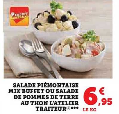 salade piémontaise mix'buffet ou salade de pommes de terre au thon l'atelier traiteur