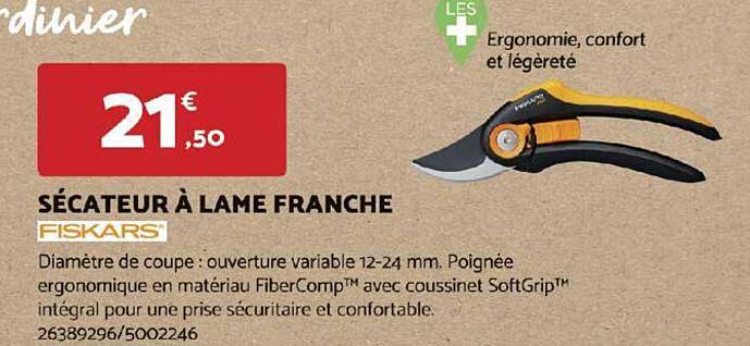 sécateur à lame franche fiskars
