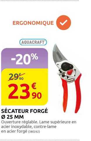 sécateur forgé ø 25 mm