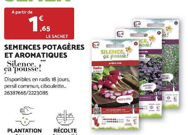 Semences Potagères Et Aromatiques Silence ça Pousse !