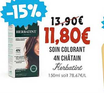 soin colorant 4n châtain herbatint