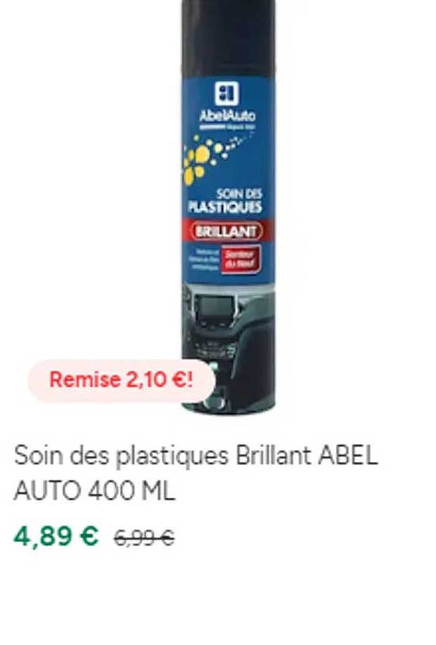soin des plastiques brillant abel auto 400 ml