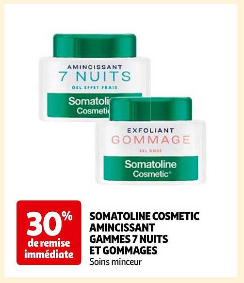 somatoline cosmetic amincissant gammes 7 nuits et gommades