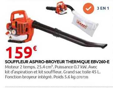 souffleur aspiro-broyeur thermique ebv260-e