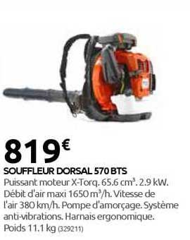 souffleur dorsal 570 bts