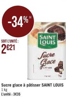 sucre glace à pâtisser saint louis