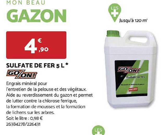 sulfate de fer 5 l go/on!