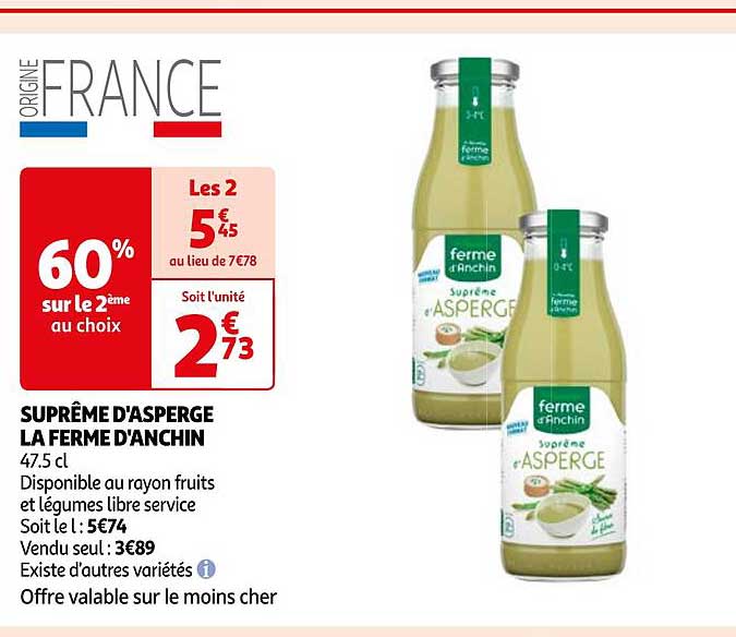 suprême d'asperge la ferme d'anchin