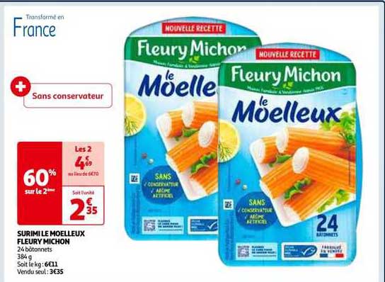 surimi moelleux fleury michon