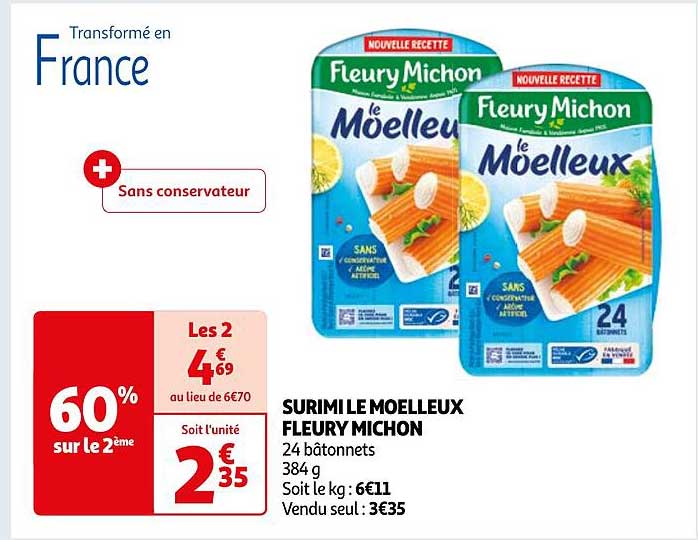 surimi moelleux fleury michon