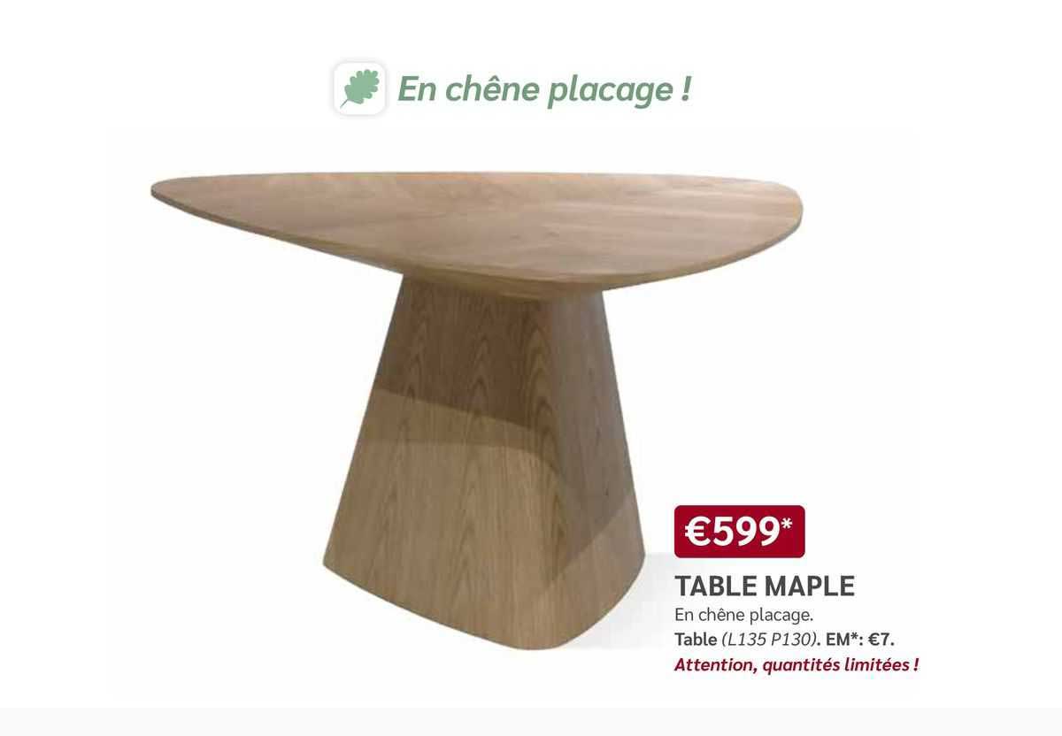Table Maple