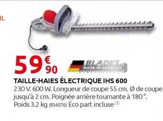 taille-haies électrique ihs 600