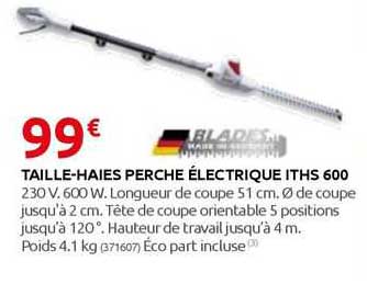 taille-haies perche électrique iths 600
