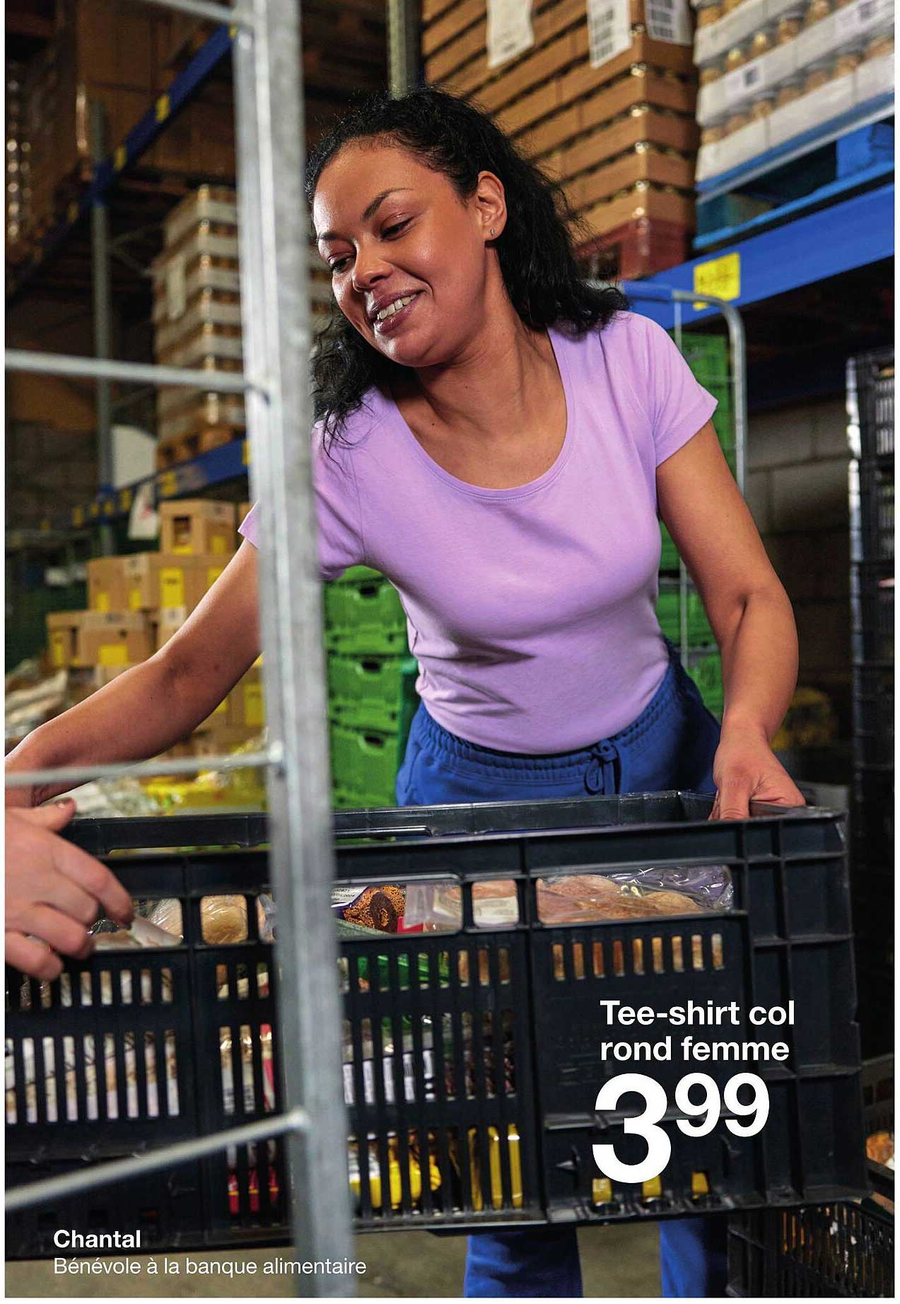 tee-shirt col rond femme