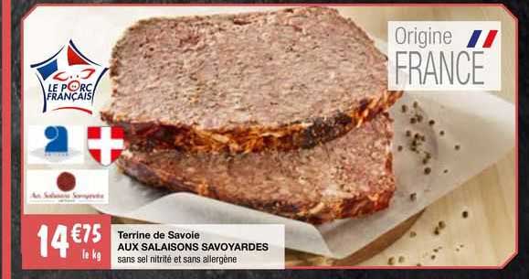 terrine de savoie aux salaisons savoyardes