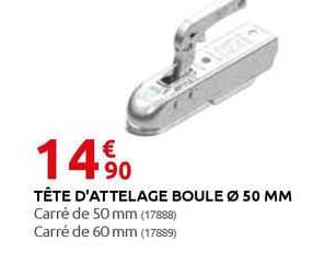 tête d'attelage boule ø 50 mm