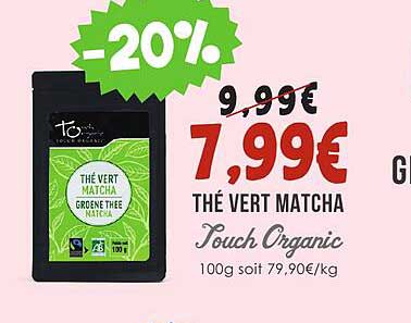 thé vert matcha touch organic